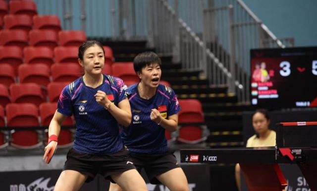 单打失意双打过关 陈梦/王艺迪险胜印度组合晋级